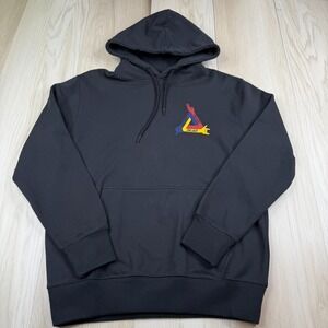 Palace JCDC Mens Black Tri-Ferg Logo Long Sleeve Skateboards Hoodie Size M